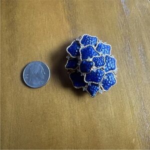 Blue and Silver Statement Brooch Vintage Marcel Boucher